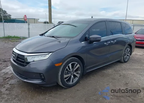 2023 Honda Odyssey Touring из США, поврежденный, VIN 5FNRL6H83PB015258